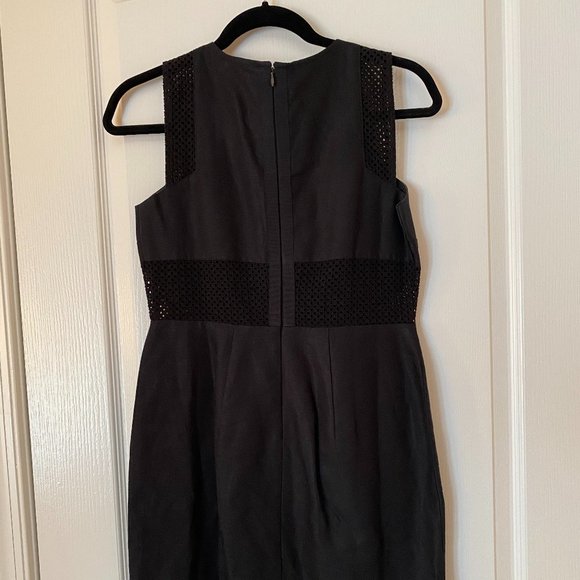 Loft Black Work Dress with Net Detailing - Picture 2 of 6